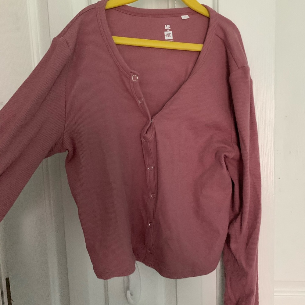 metowe pacsun long sleeve button top